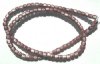 16 inch Strand of 4x4mm Light Brown Miracle Beads